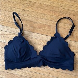 Anthropologie scalloped bralette